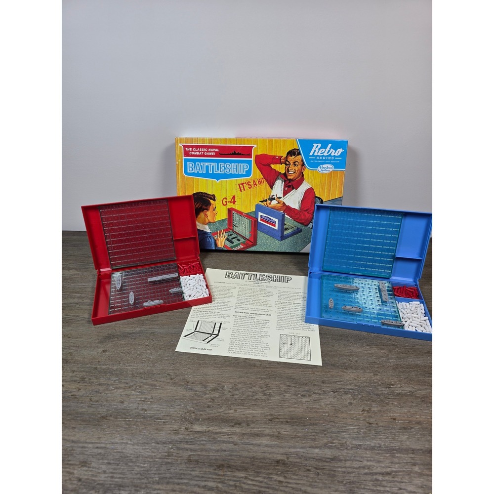 Battleship Game Retro Series 1967 Edition Hasbro Gaming Naval Combat
